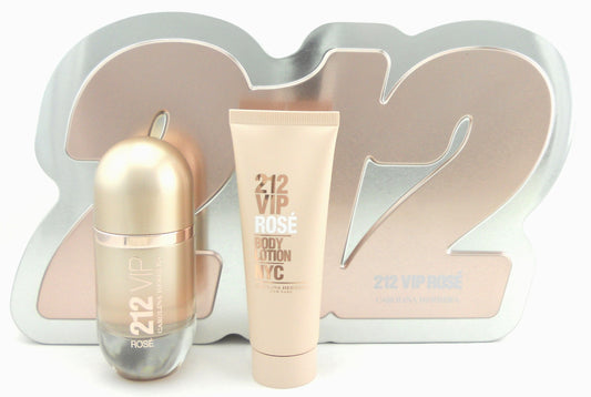 212 VIP Rose Perfume by Carolina Herrera 1.7 oz EDP Spray +2.5 oz.Lotion New Set