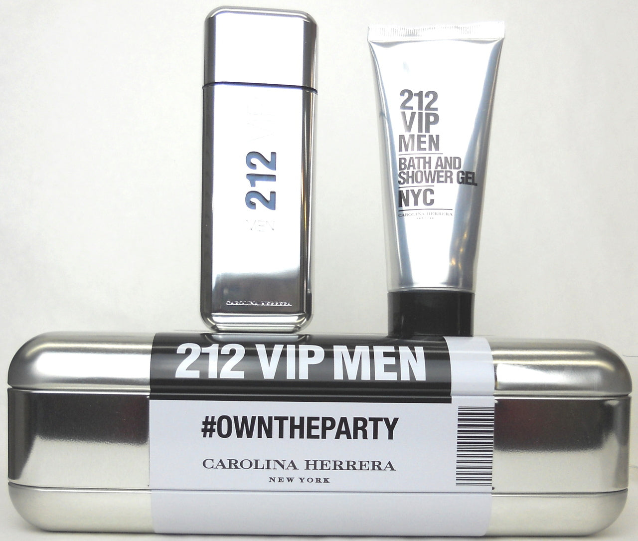 212 VIP MEN Carolina Herrera 3.4 oz.EDT Spray + 3.4 oz.Bath & Shower Gel. Brand new set.