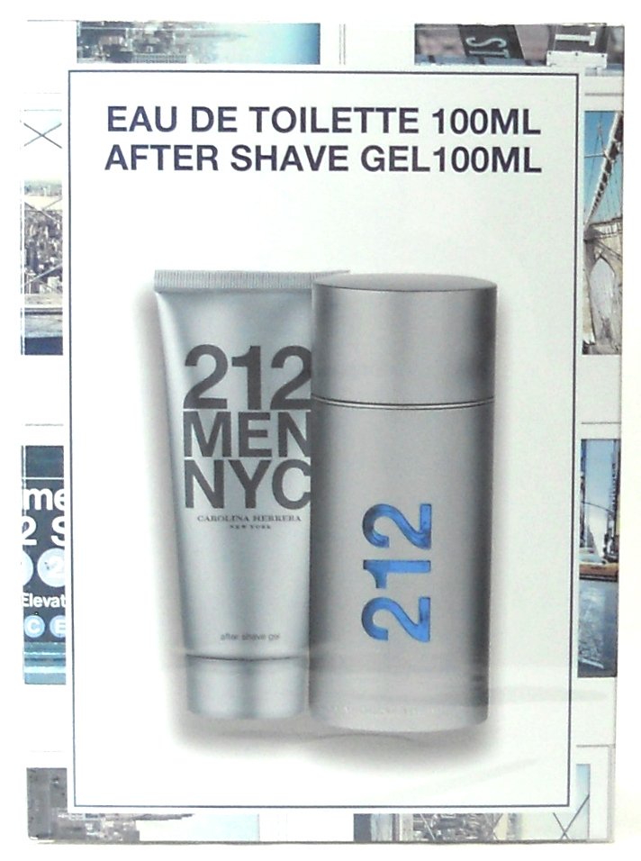 212 Men NYC by Carolina Herrera EDT 3.4 oz.+After Shave Gel 3.4 oz.