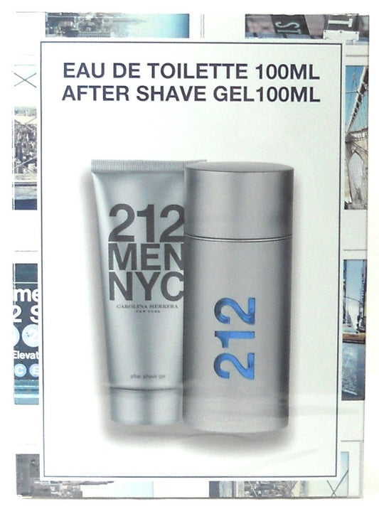 212 Men NYC by Carolina Herrera EDT 3.4 oz.+After Shave Gel 3.4 oz.