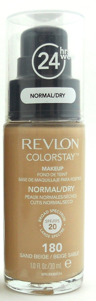 Revlon Colorstay Makeup for Normal/Dry Skin  180 Sand Beige 1 Fl oz. Case of 48 pcs.| Wholesale