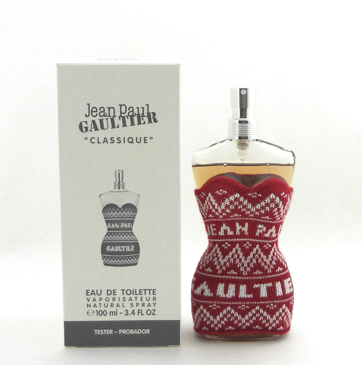Jean Paul Gaultier Classique Christmas 2021 EDT Spray 3.4 oz.for Women Tester