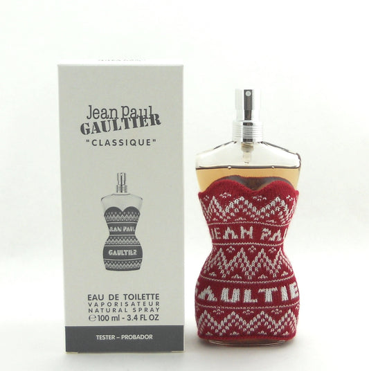 Jean Paul Gaultier Classique Christmas 2021 EDT Spray 3.4 oz.for Women Tester