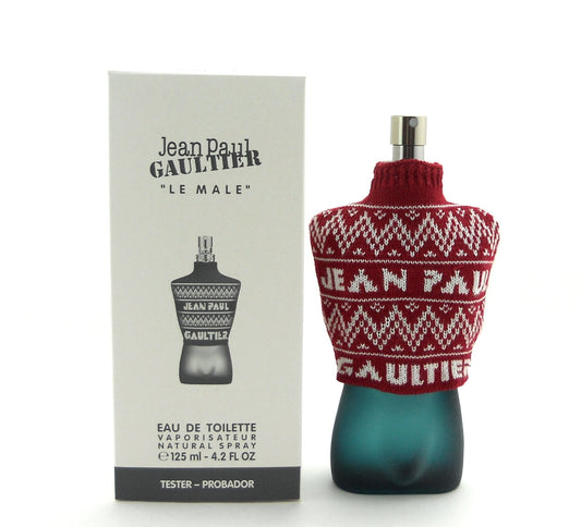 Le Male by Jean Paul Gaultier Christmas 2021 EDT Spray 4.2 oz. Tester for Men