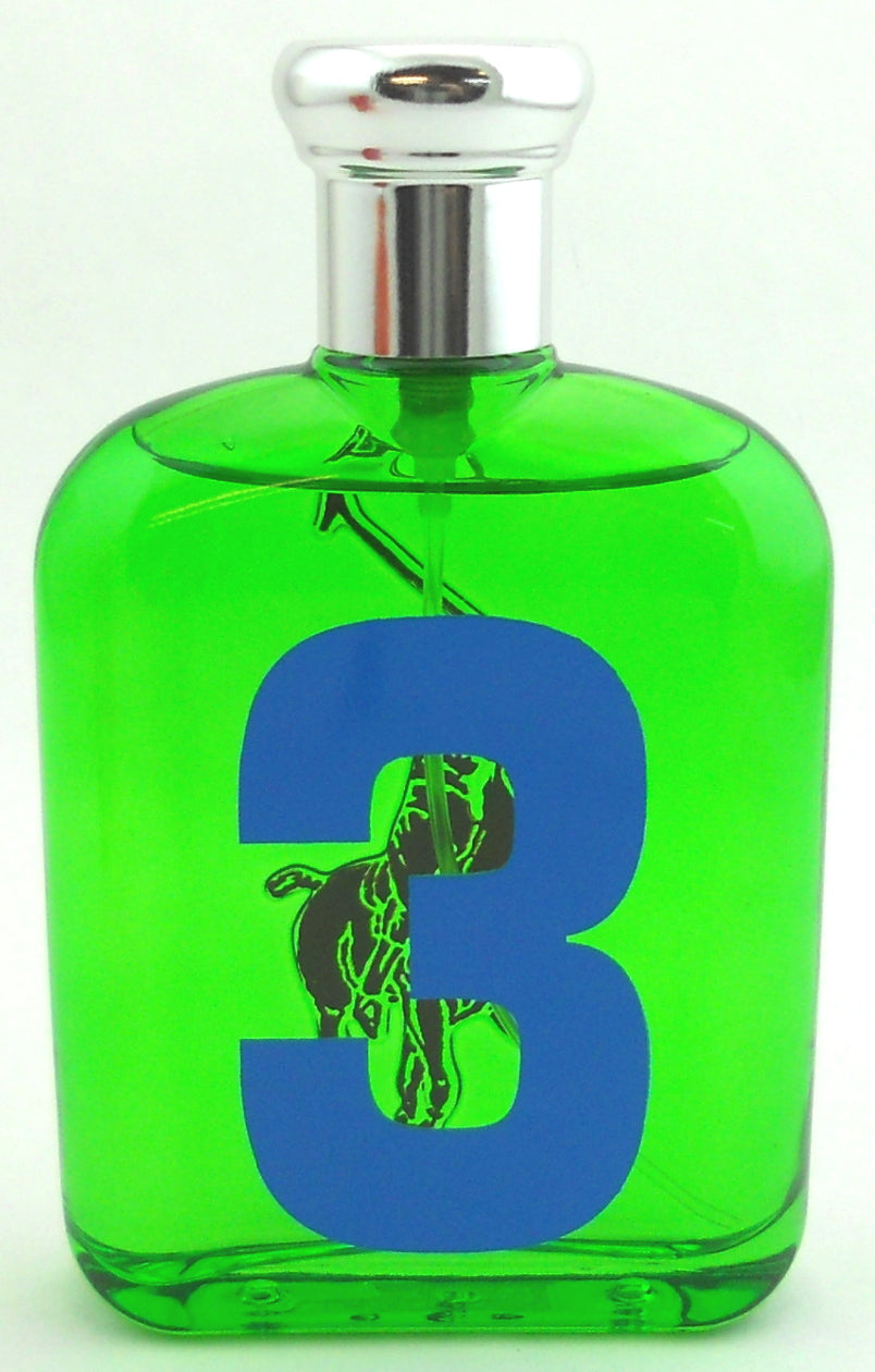 Polo BIG Pony # 3 Ralph Lauren Cologne for Men 4.2 oz. EDT Spray. No Box.