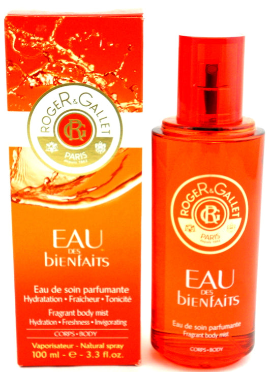 Roger & Gallet Eau Des Bienfaits Fragrant Body Mist Spray 3.3 oz. No Cellophane.