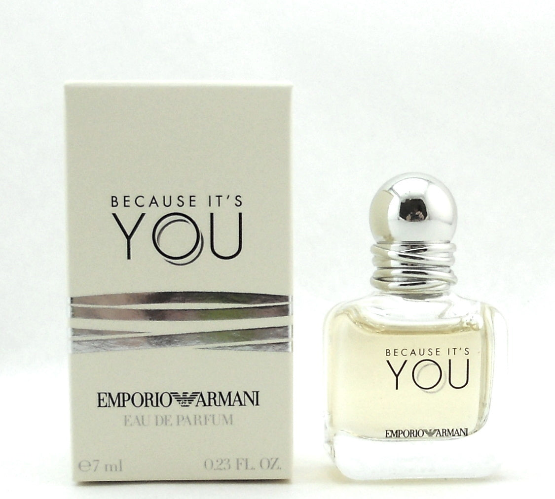 Emporio Armani Because It's You Perfume 0.23 oz.EDP Mini Splash New in Small Box