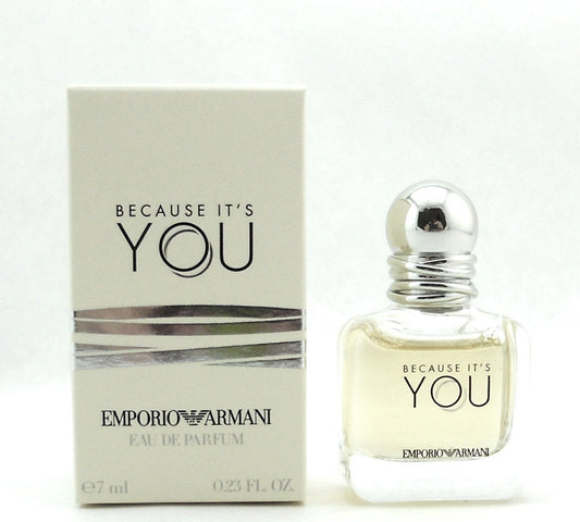 Emporio Armani Because It's You Perfume 0.23 oz.EDP Mini Splash New in Small Box