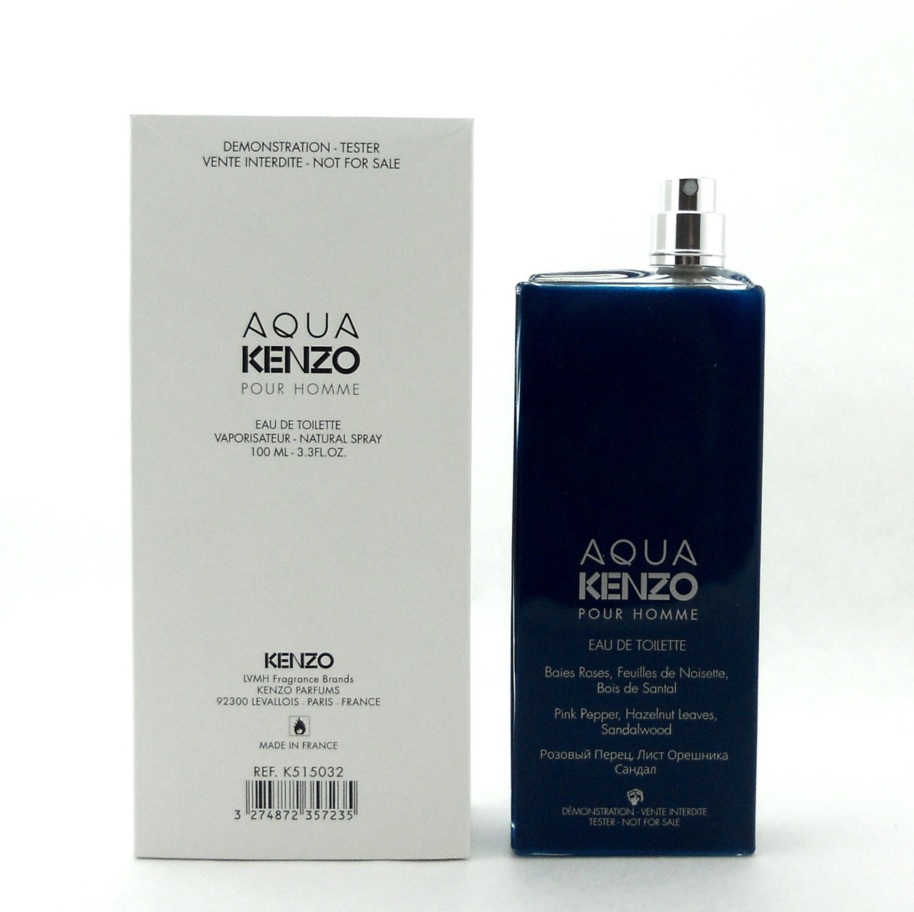 Aqua Kenzo Pour Homme Cologne for Men 3.3 oz EDT Spray Tester Never used
