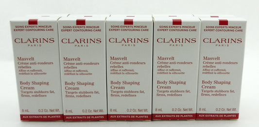 Clarins Body Shaping Cream Sample in the Box 8 ml./ 0.2 oz. Each. Lot of 10 New