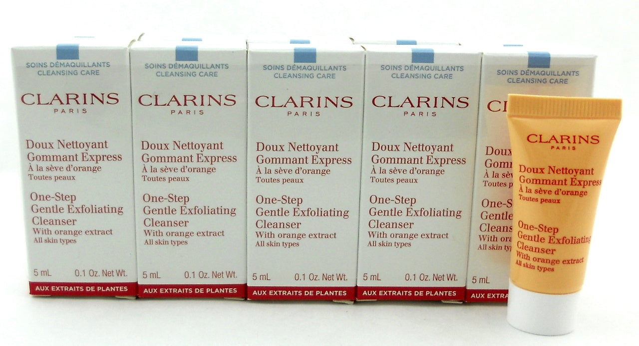 Clarins One-Step Gentle Exfoliating Cleanser 0.1 oz./5 ml. Travel Size LOT of 10