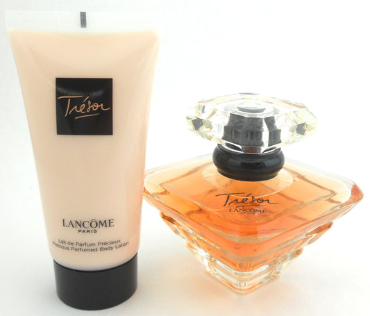 Tresor by Lancome Eau de Parfum 1.7 oz. + Body Lotion 1.7 oz. UNBOXED.
