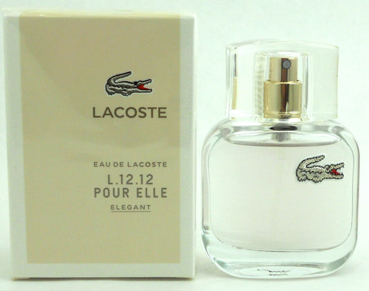 Lacoste Eau De Lacoste L.12.12 Pour Elle Elegant EDT Spray 1.0 oz.Brand New.