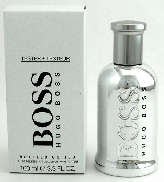 BOSS Hugo Boss Bottled United Limited Edition 3.3 oz.EDT Spray Tester with Cap.