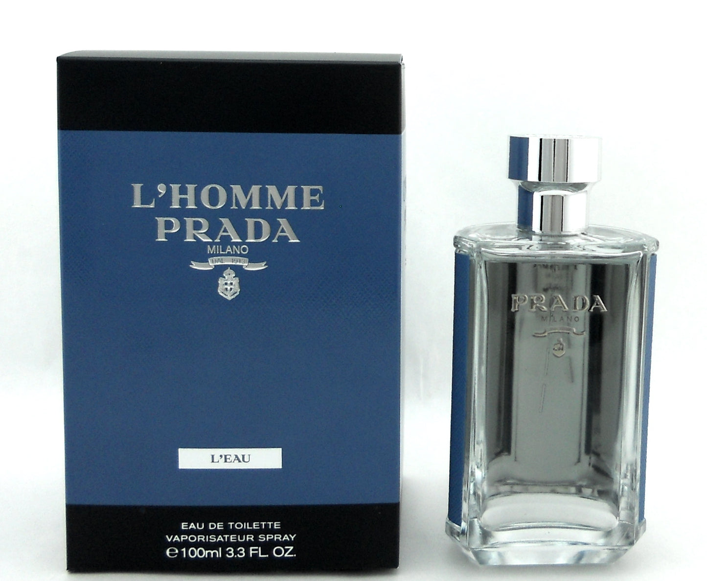 PRADA L'Homme L'EAU 3.3 oz. Eau de Toilette Spray for Men. Brand New Sealed Box