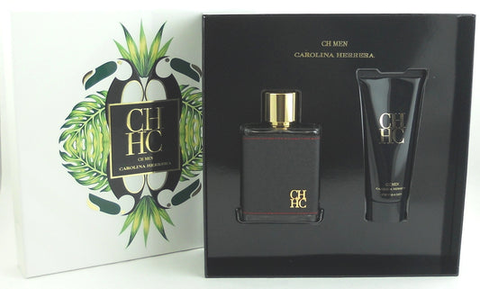 CH Men by Carolina Herrera 3.4 EDT Spray + 3.4 oz After Shave Balm. New Set.