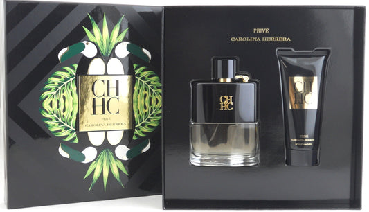 CH Men Prive by Carolina Herrera 3.4 oz.EDT Spray +  3.4 oz.After Shave Balm.Brand new set.