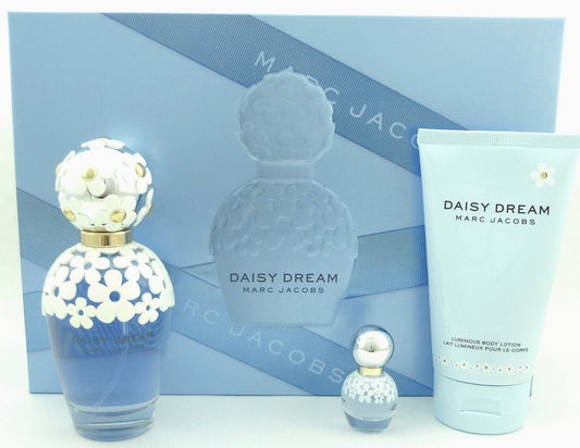 Daisy Dream by Marc Jacobs 3.4 oz. EDT Spray+ 5.0 oz. Lotion+ 4 ml.EDT. New Set.