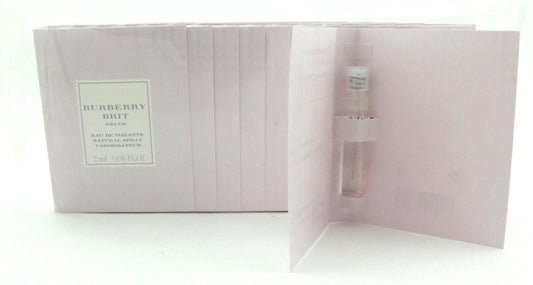 Burberry Brit Sheer Perfume for Women EDT Spray Vials 2 ml.Each. Lot of 12. New in sealed bag.