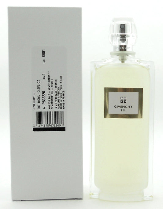 Givenchy III Mythical by Givenchy 3.3 oz. Eau De Toilette Spray Tester.