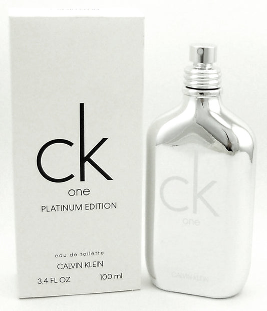 CK One Platinum Edition by Calvin Klein 3.4 oz. EDT Spray Tester.