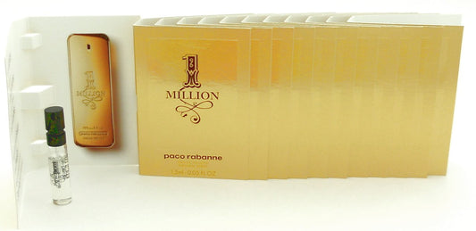 1 Million by Paco Rabanne 1.5 ml. Eau de Toilette Spray Sample Vials. PACK of 12 pcs.
