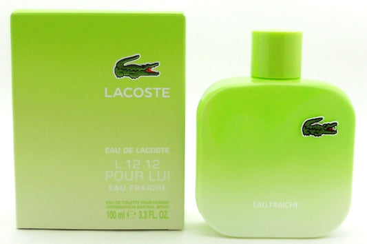 Lacoste L.12.12 Pour Lui Eau Fraiche 3.3 oz Eau de Toilette Spray.NIB