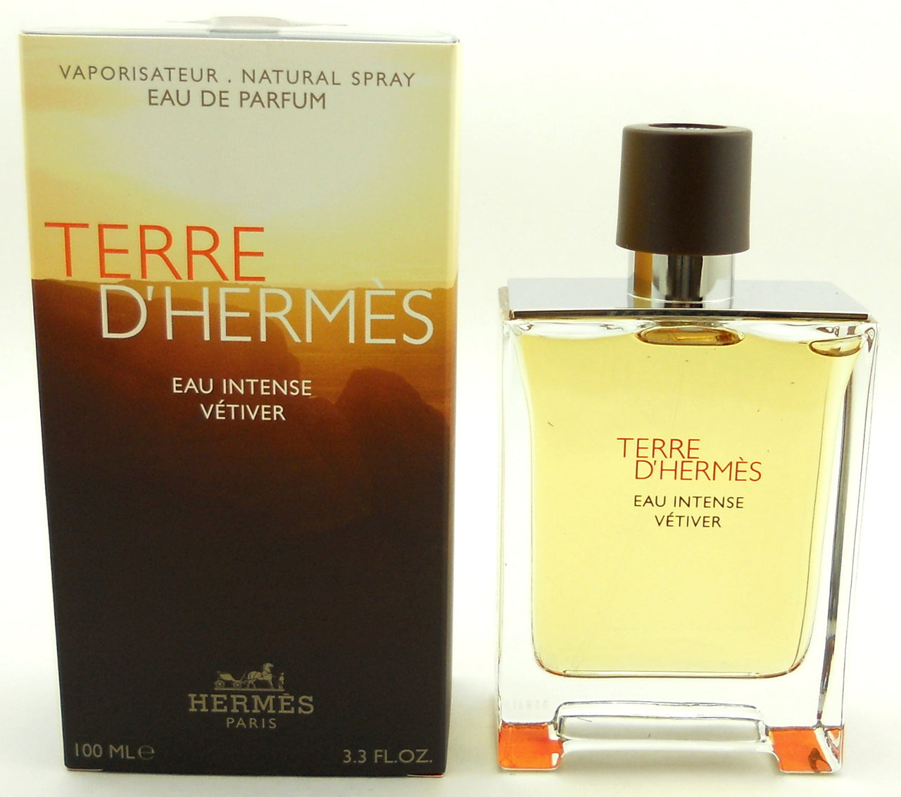 Terre D'Hermes Eau Intense Vetiver Cologne by Hermes EDP Spray 3.3 oz.Sealed Box
