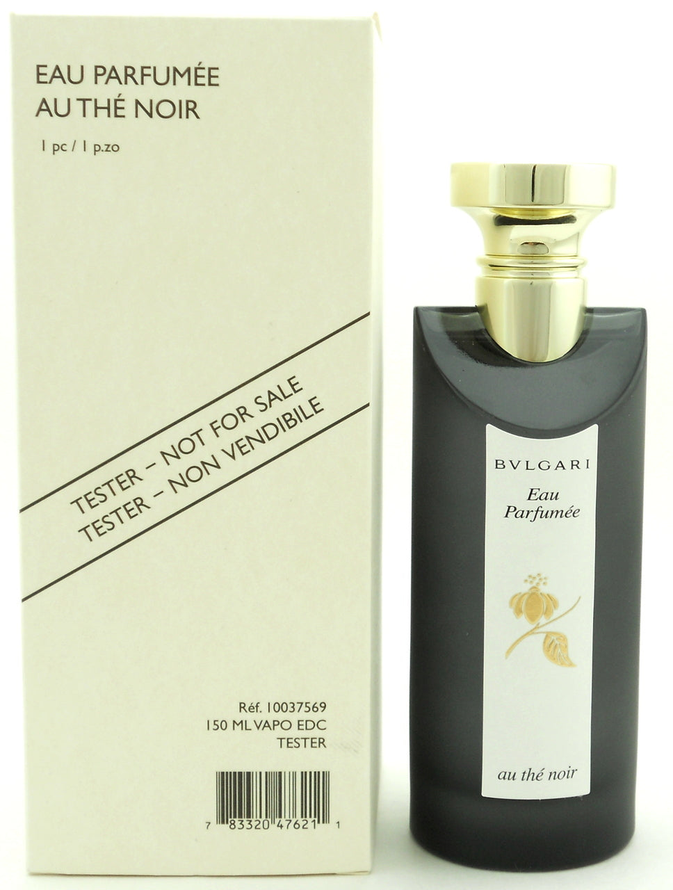 Bvlgari Eau Parfumee Au The Noir Eau De Cologne Spray 5.0 oz Tester with Cap
