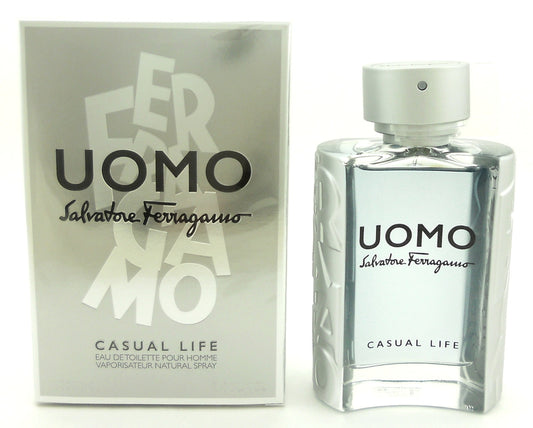 Ferragamo Uomo Casual Life Cologne by Salvatore Ferragamo 3.4 oz.EDT Spray. NIB