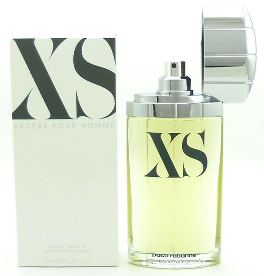Paco Rabanne XS Excess 3.4 oz EDT Spray for Men in Original Packaging. No Cellophane