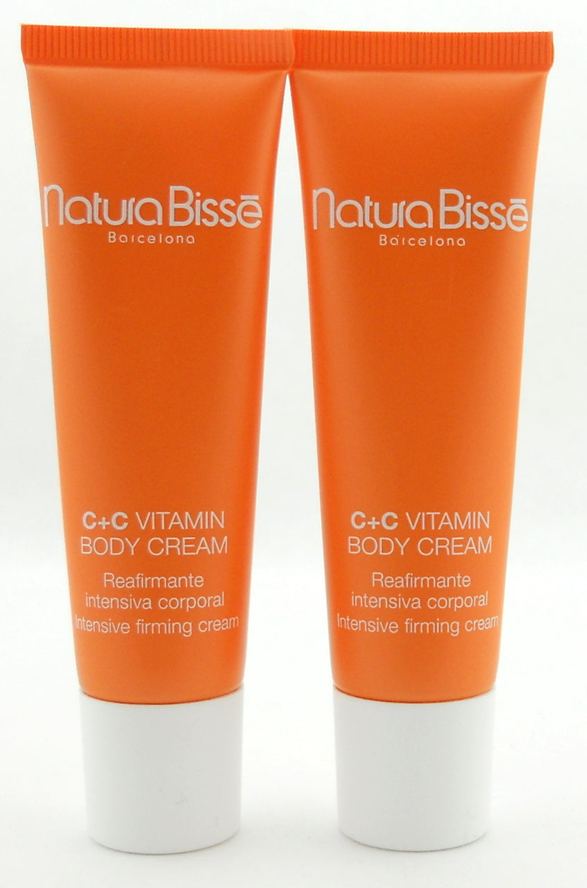 Natura Bisse C+C Vitamin Body Cream Tube 2 X 1 oz Total 60 ml New without Box