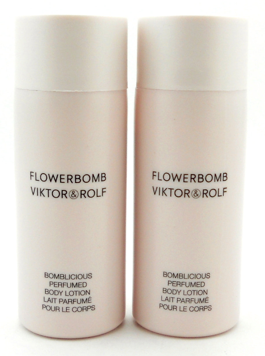 Viktor & Rolf Flowerbomb 1.7 oz Perfumed Body Lotion LOT of 2. New
