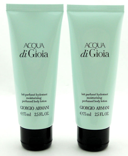Acqua di Gioia by Giorgio Armani Perfumed Body Lotion 2.5 oz. LOT of 2 pcs