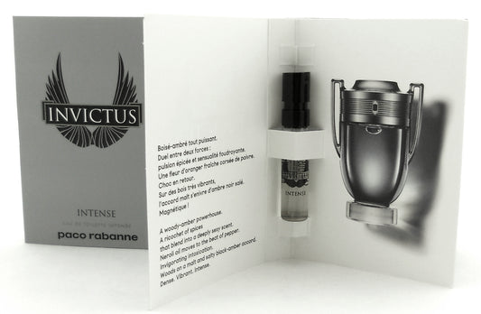 Invictus Intense Paco Rabanne EDT Spray Sample Vials PACK of 12 pcs. Sealed Bag