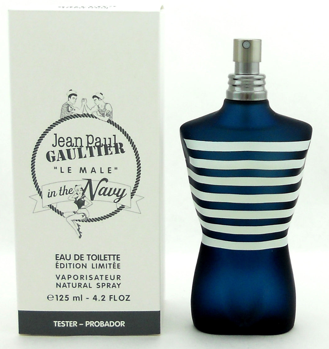 Jean Paul Gaultier Le Male In The Navy Edition 4.2oz EDT Spray Tester Never used