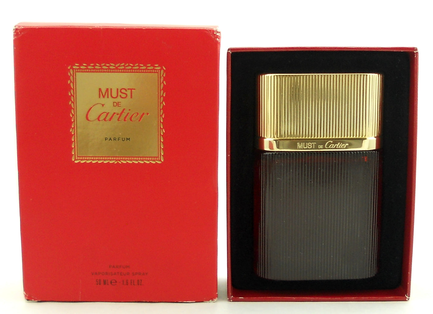 Must De Cartier by Cartier For Women Parfum Spray 1.6 oz. Used