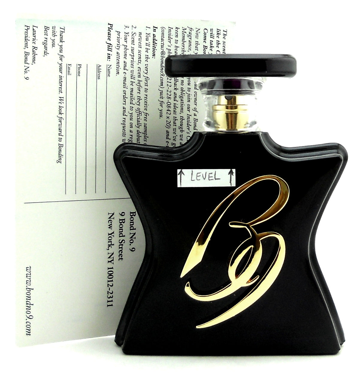 B9 Perfume by Bond No.9 Eau De Parfum Spray 3.3 oz. Used. No Box