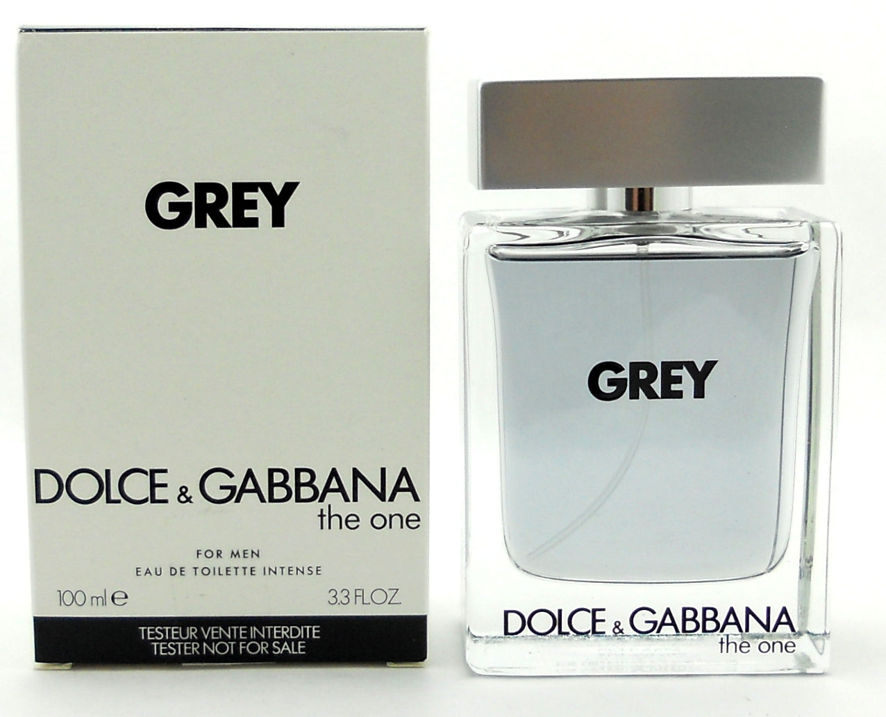 Grey Dolce & Gabbana The One Cologne 3.3 oz EDT Intense Spray Tester with Cap