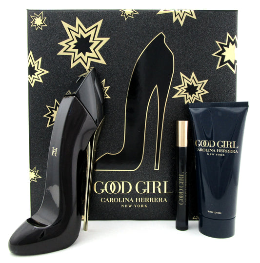 Good Girl by Carolina Herrera 2.7 oz.&10 ml. EDP Spray+ 3.4oz. B/Lotion. New Set