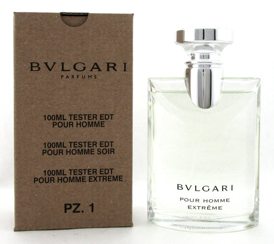 Bvlgari Pour Homme Extreme 3.4 oz. Eau de Toilette Spray for Men. New Tester w/Cap
