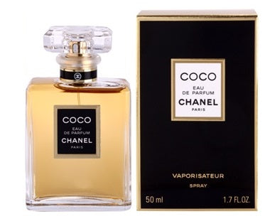 Coco Chanel Eau De Parfum Spray 1.7 oz. Cellophane has scuff-marks