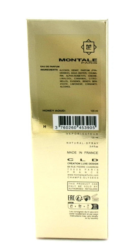 Montale HONEY AOUD by Montale Paris 3.4 oz./ 100 ml. Eau de Parfum Spray Unisex. New In Box