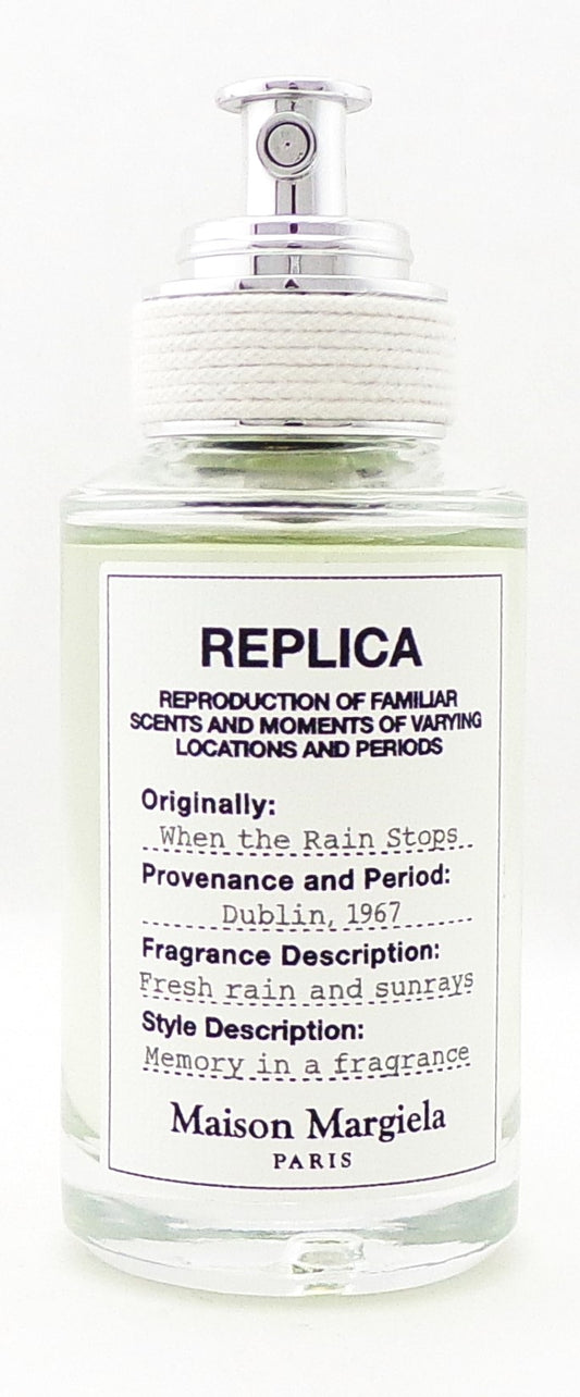 REPLICA When The Rain Stops by Maison Margiela 1.0 oz. Eau de Toilette Spray Unisex NO BOX Lower Fragrance Level