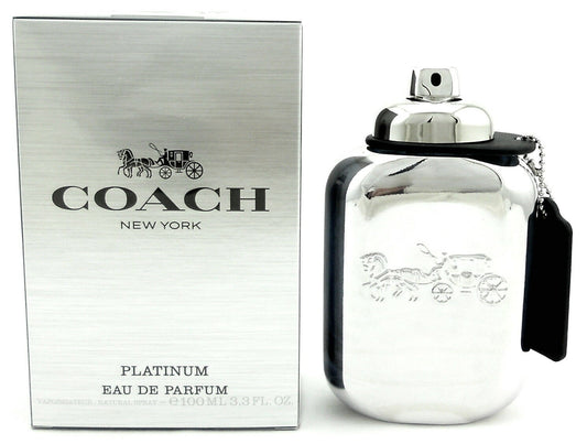 Coach New York Platinum Cologne 3.3 oz. Eau de Parfum Spray for Men. Sealed Box