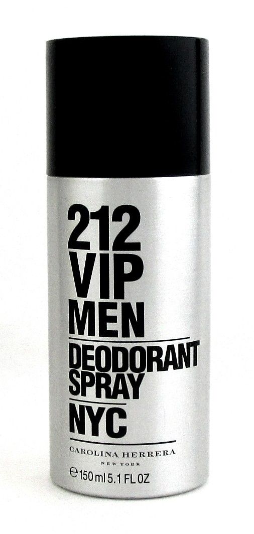 212 VIP Men by Carolina Herrera Deodorant Spray 5.1 oz./ 150 ml. New