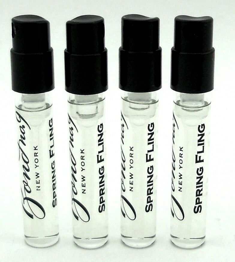 Bond No. 9 Spring Fling Perfume Samples 0.05 oz.EDP Spray Lot of 4 pcs. New.